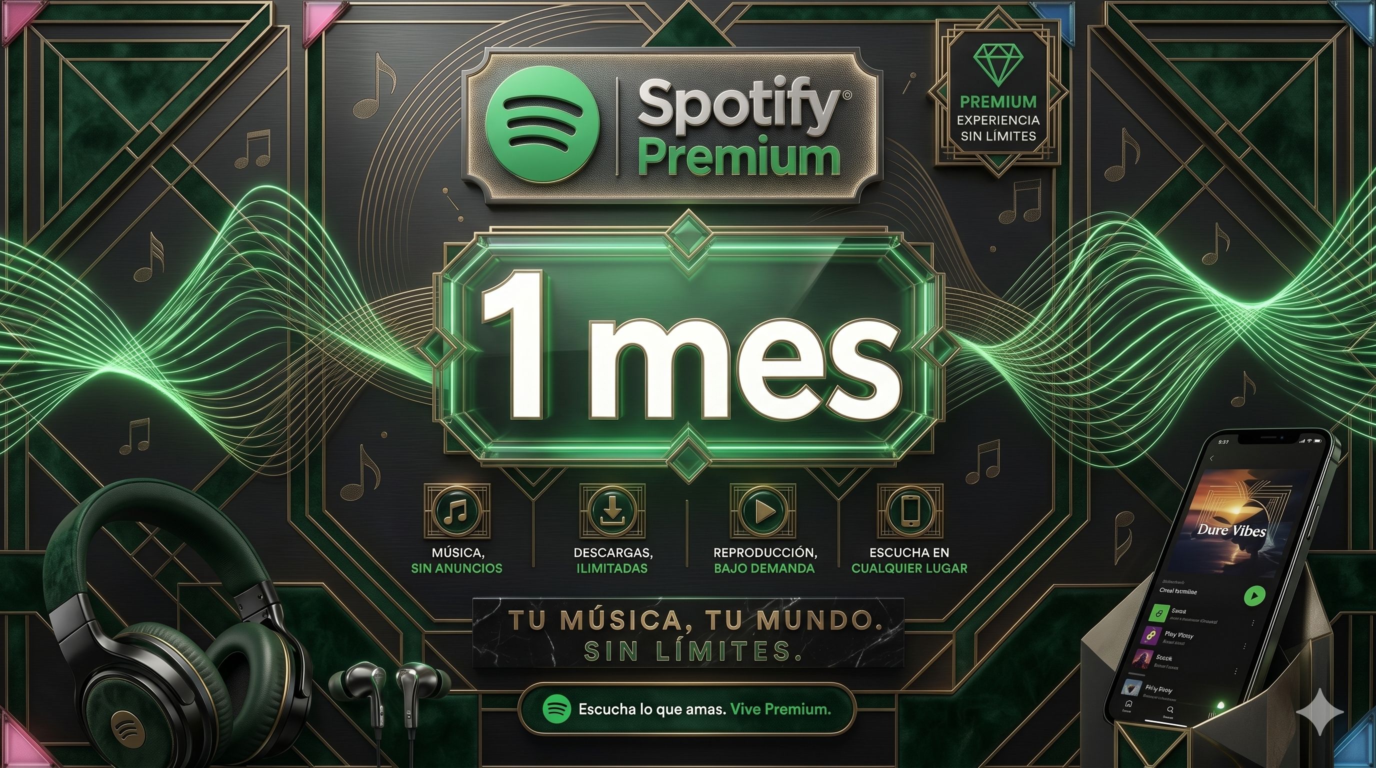 Spotify Premium 1 mes