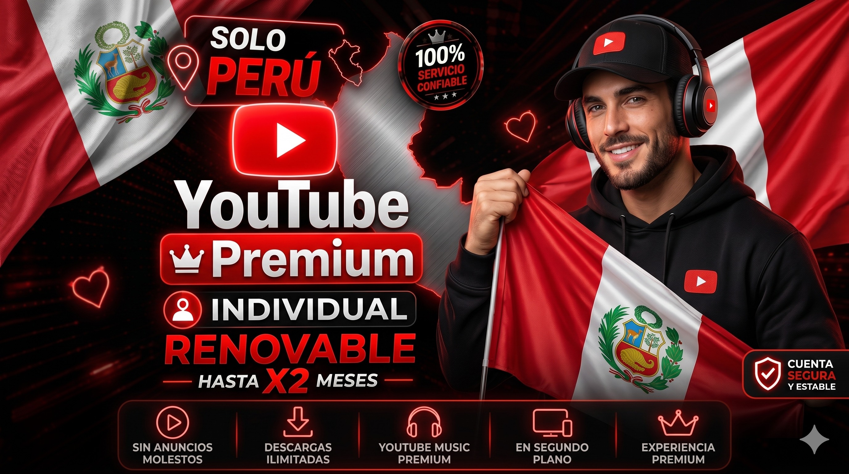 YouTube Premium ( x2 meses)