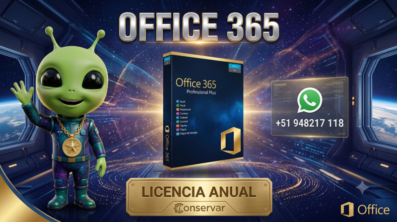 Microsoft 365 X 1 Año Correo Genérico 5 Equipos ORIGINAL
