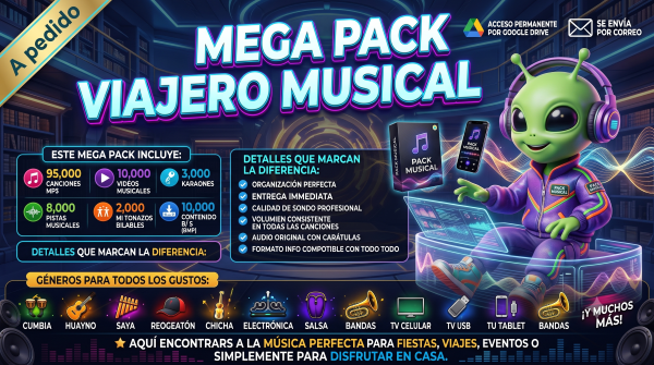 🎵 MEGA PACK VIAJERO MUSICAL 🎵